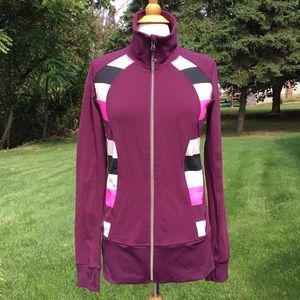 Lululemon Burgundy Zip Up Warm Up Jacket